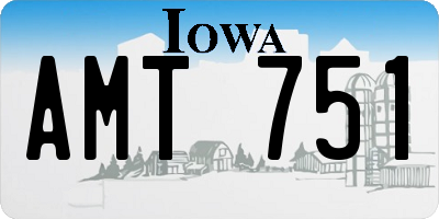 IA license plate AMT751