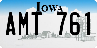 IA license plate AMT761
