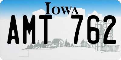 IA license plate AMT762