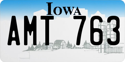 IA license plate AMT763