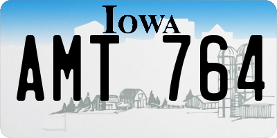 IA license plate AMT764