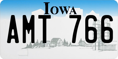 IA license plate AMT766