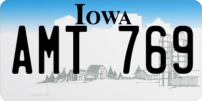 IA license plate AMT769