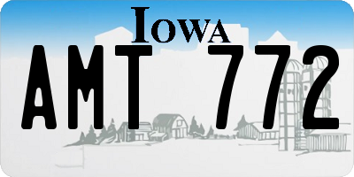 IA license plate AMT772