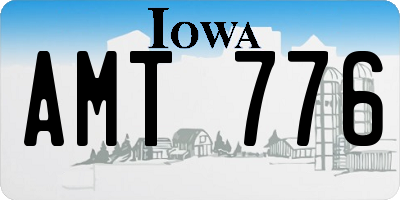 IA license plate AMT776