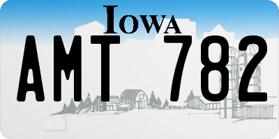 IA license plate AMT782