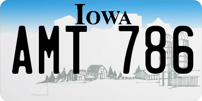 IA license plate AMT786