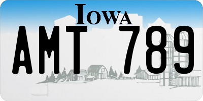 IA license plate AMT789