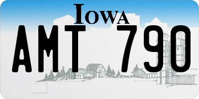 IA license plate AMT790