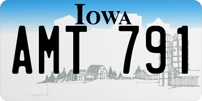 IA license plate AMT791