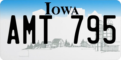 IA license plate AMT795