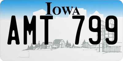 IA license plate AMT799