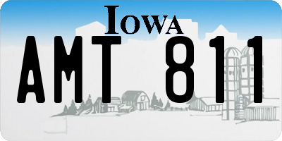 IA license plate AMT811