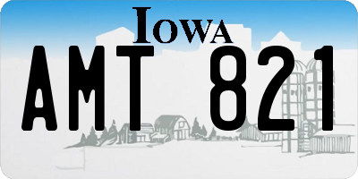IA license plate AMT821