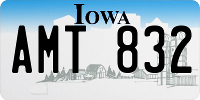 IA license plate AMT832