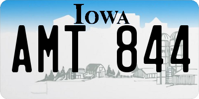 IA license plate AMT844