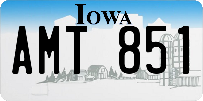 IA license plate AMT851