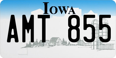 IA license plate AMT855