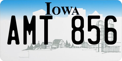 IA license plate AMT856