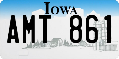 IA license plate AMT861