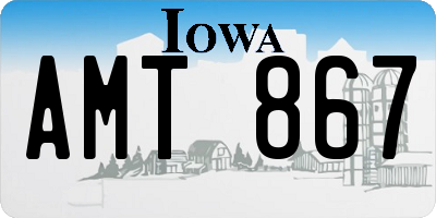 IA license plate AMT867