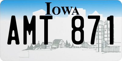 IA license plate AMT871