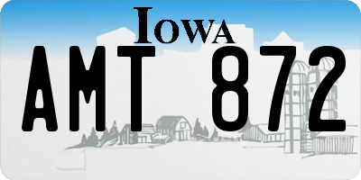 IA license plate AMT872