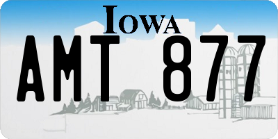 IA license plate AMT877