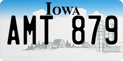 IA license plate AMT879