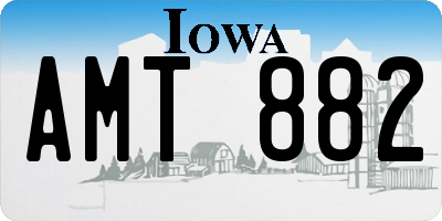 IA license plate AMT882