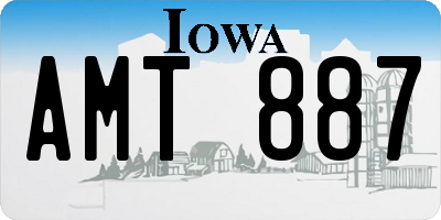 IA license plate AMT887