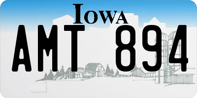 IA license plate AMT894