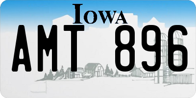 IA license plate AMT896