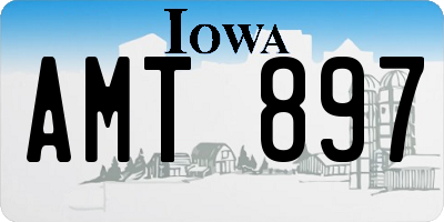 IA license plate AMT897