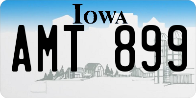 IA license plate AMT899