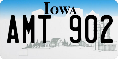 IA license plate AMT902