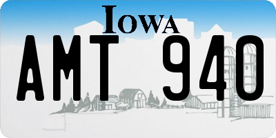 IA license plate AMT940