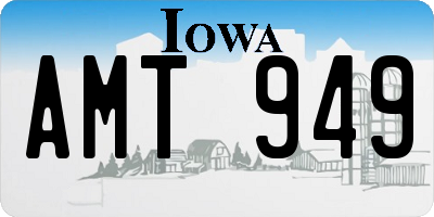 IA license plate AMT949