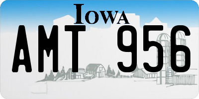 IA license plate AMT956