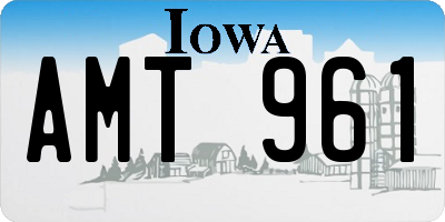 IA license plate AMT961