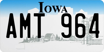 IA license plate AMT964