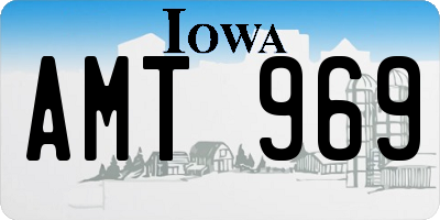 IA license plate AMT969