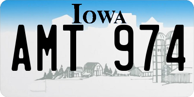 IA license plate AMT974