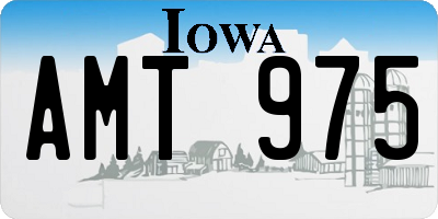 IA license plate AMT975