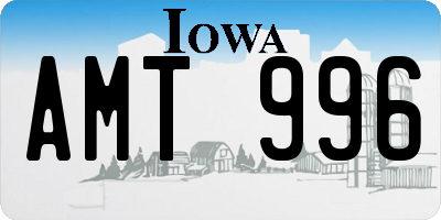 IA license plate AMT996