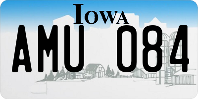 IA license plate AMU084