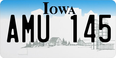 IA license plate AMU145