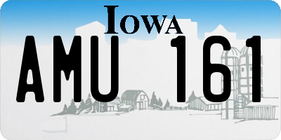 IA license plate AMU161