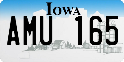 IA license plate AMU165