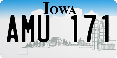 IA license plate AMU171